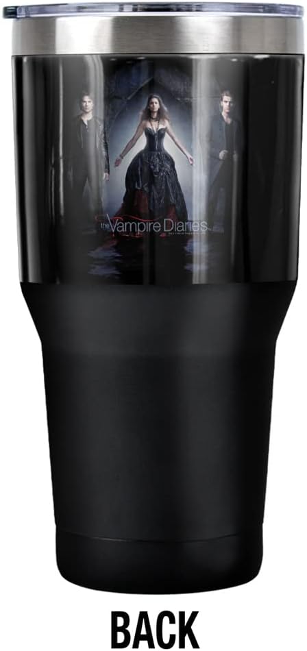 Vampire Diaries Bring It On Stainless Steel Tumbler 30 oz Coffee Travel Cup, Vacuum Insulated & Double Wall with Leakproof Sliding Lid