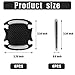 8Pcs Car Door Handle Cup Protector Carbon Fiber Anti-Scratches Protector Universal for Most Car Handles Reflective Sticker (White)