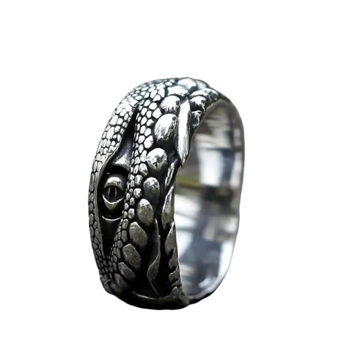 New Men's Rings Crocodile With Eyes Animal Ring For Teens Fashion Jewelry Gift Vintage