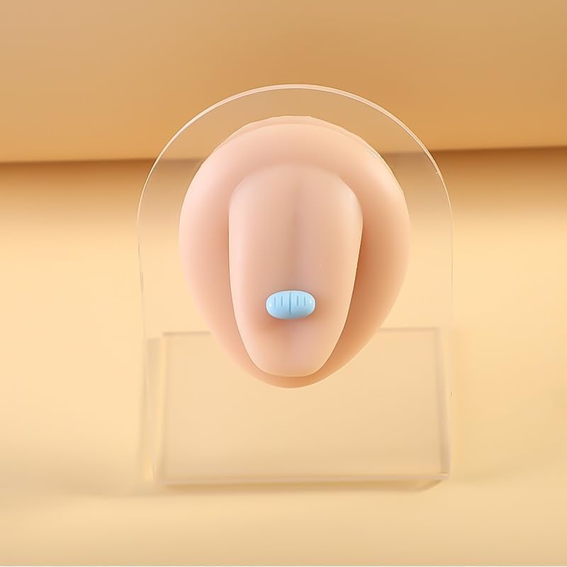 14G Surgical Steel Pill Capsule Tongue Rings for Women Statement Tongue Piercing Barbell Screw Back Cartilage Earrings Studs Tongue Piercing Jewelry - Image 4
