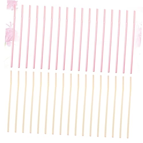 600 pitillos plásticos flexibles de colores desechables miniatura 3