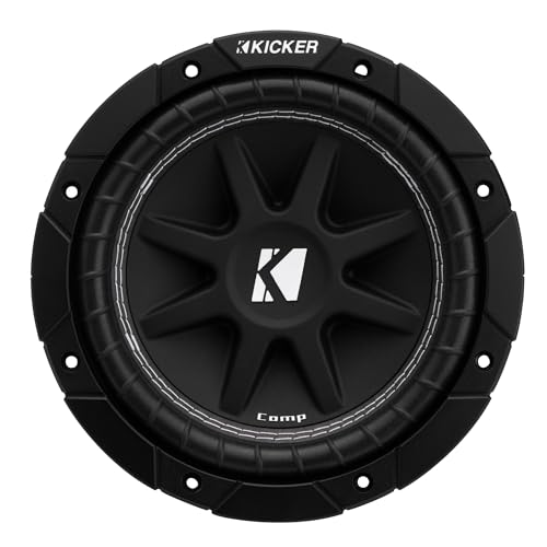 KICKER 43C84 Comp 8' Subwoofer, Single Voice Coil, 4-Ohm