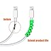 Jetec 36 Pieces Charger Cable Saver, Silicone Flexible Cable Wire Protector, Mouse Cable Protector, Suit for All Cellphone Data Lines (9 Black, 9 Grey, 9 Blue, 9 Green)