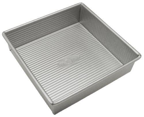 Comparison: Best Baking Pans For Cakes 7 USA Pan Bakeware Nonstick Square Cake Pan, 8 Inch, Aluminized Steel