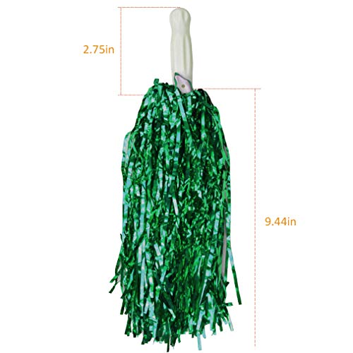Image of baotongle 12 PCS Cheerleading Squad Spirited Fun Poms Pompoms Cheer Costume Accessory for Party Dance Sports