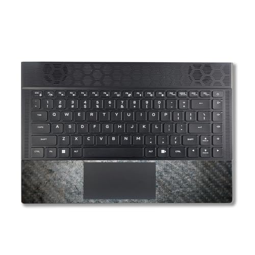 Image of MightySkins Carbon Fiber Skin Compatible with Alienware X14 R2 (2023) Full Wrap Kit - Shadow Concrete | Protective, Durable Textured Carbon Fiber Finish | Easy to Apply | Made in The USA