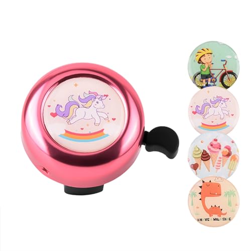 Childrens Bikes Bells with Sticker Cyclings Ringing Horn Mountain Bikes Bells Handlebars Bells Loud Crisps Bikes Bells