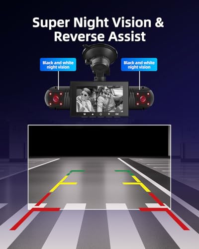 Cámara embarquée con visión nocturna y sensor de colisión para coche 5