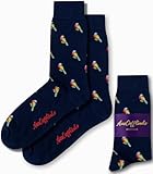 AUSCUFFLINKS Parrot Bird Socks Mens Sock Animal | Parrot Socks for Him | Stocking Stuffer Birthday Gift for Guys (Red Parrot)