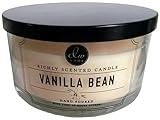 Decoware Vanilla Bean 3-wick Candle 13.3 Oz. In Glass