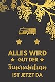 Lustiges Feuerwehrfrau geschenk,Feuerwehrfrau zum Abschied,Feuerwehrfrau Abschiedsgeschenk,Auszubildenden Feuerwehrfrau sagen Geburtstag ... spruch,Notebook für Feuerwehr Feuerwehrfrau