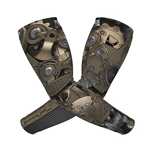Steampunk Mechanical Gears Arm Sleeves For Men Women Sun Protection Arm Sleeves Cover Compression Cooling Sleeves2