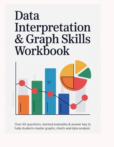 DATA INTERPRETATION & GRAPH SKILLS WORKBOOK: Over 60 Questions Worked Examples & Answer Key to Help Students Master Graphs Charts and Data Analysis (APTITUDE & REASONING EXAM PRACTICE SERIES)