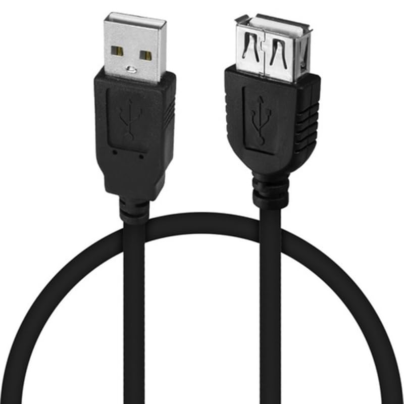 Cable Alargador USB 2.0 Super Speed, Cable Extensor USB Tipo A Macho Hembra, Alta Velocidad 480 Mbit/s para Impresora, Ratón, Teclado, Hub, Pendrive, Mando de PS, HDD, Ordenador, 1.80 Metros