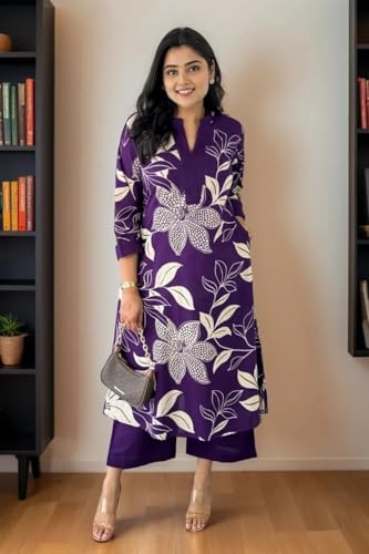Image of Fashion Basket Wedani Cotton Printed Kurta Set for Women