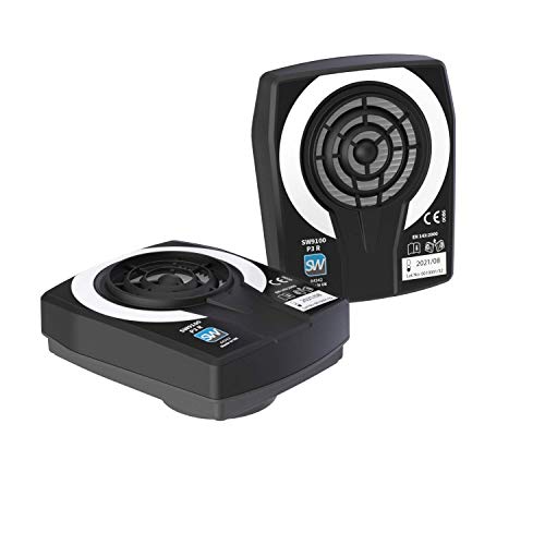 Filtro de conexión roscada de SolidWork A1 Compatible con máscaras Gas de SolidWork Medias y Completas en los Niveles de protección P3, A1, A2, ABE1, ABEK1 A1P3, A2P3, ABE1P3 y ABEK1P3