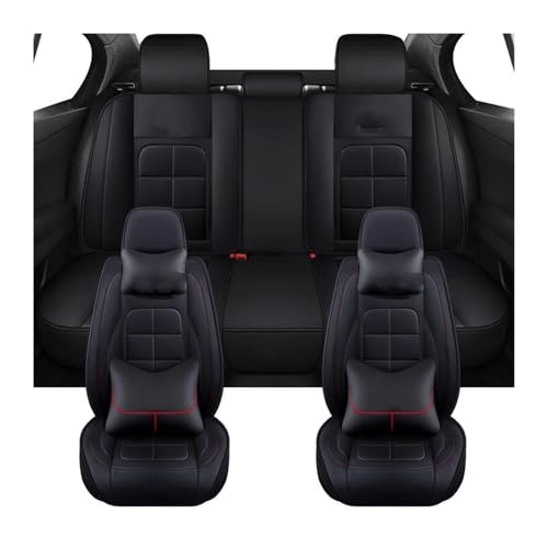Housses de siège voiture universelles ensemble complet finition noire élégante