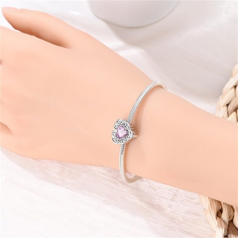 CYCUFF 925 Sterling Silver Charms Suitable for Bracelets Charms Beads, Charm Necklaces Jewellery Gift for Women Family Friends - Image 4