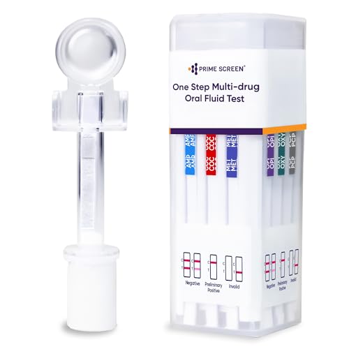 Prime Screen 7 Panel Oral Saliva Drug Test Kit [5 Pack], Employment and Insurance Testing (AMP, COC, MET, OPI, OXY, PCP, THC) - ODOA-376