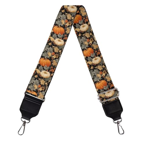 Image of Coldinair Fall Pumpkin Purse Strap Replacement Crossbody Bag Strap,Guitar Straps for Purses Crossbody Bags,Purse Making Supplies