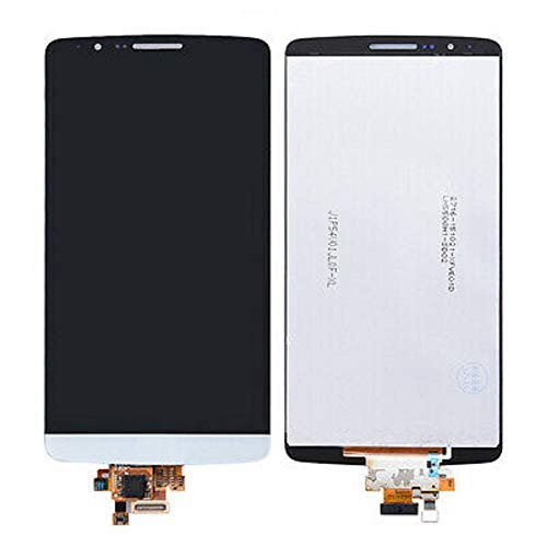 White LCD Display Touch Screen Digitizer Assembly Compatible with LG G3 D850 D851 D855 VS985 LS990 + Free tools