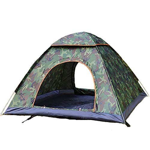 Tente de camping 3-4 personnes pour randonnée et extérieur avec moustiquaire de toit
