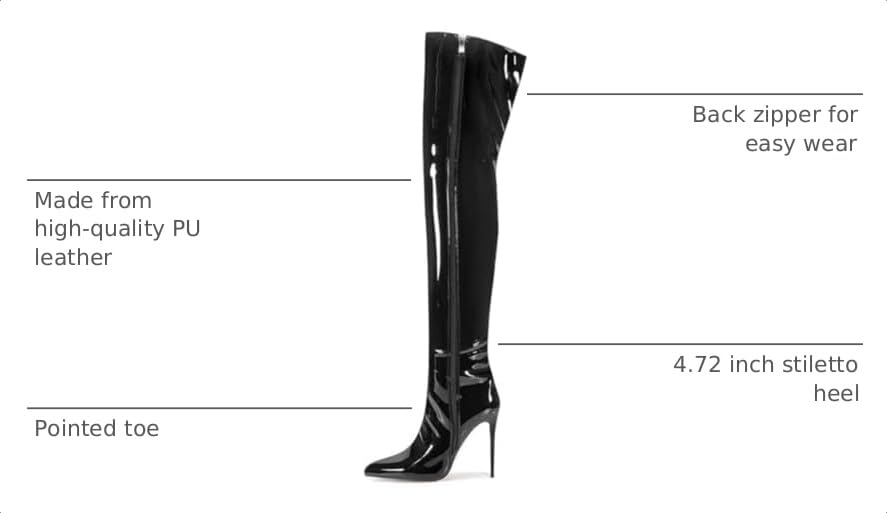 Image of Thigh high boots for women striped Back zipper Burgundy Zebra Print Over the knee Sexy gold white pointed toe Cow Print leopard Magenta stiletto heel