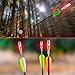 TRSAIM 6PCS Lighted Nocks for Arrows, Universal Fit for Crossbow Bolts with .204 .233 .244 .246 Inside Diameter with H, S, GT Bushings, Highly Visibility LED Arrow Nocks, on-Off Switch (Red)