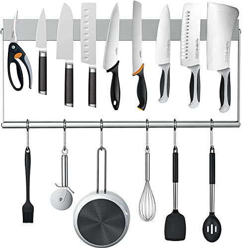 Ninonly Iman para Cuchillos en Pared 40cm Barra Magnetica para Cuchillos de...