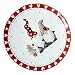 Cabilock Boże Narodzenie, ceramiczne talerze do sałatek, okrągłe, porcelana, do przystawek, deserów, owoców, na chipsy i dipy, warzywa, słodycze, przekąski