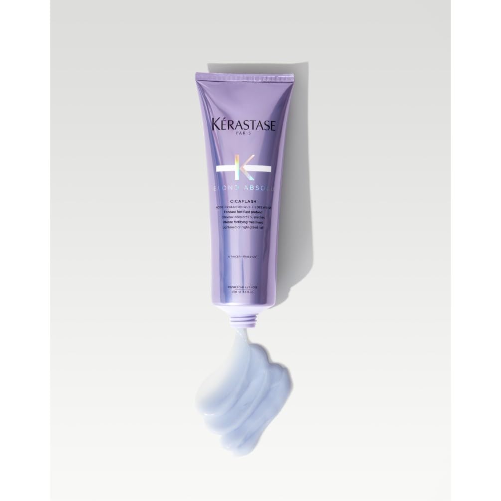 Kérastase Blond Absolu Cicaflash, Balsamo Fortificante Intenso, Idratazione Profonda e Protezione dalla Rottura, Con Acido Ialuronico, Per Tutti i Tipi di Biondo, 250ml