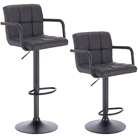 WOLTU® Barhocker BH113an-2 2er Set Barstuhl Tresenhocker Bistrohocker Designer Hocker Cover