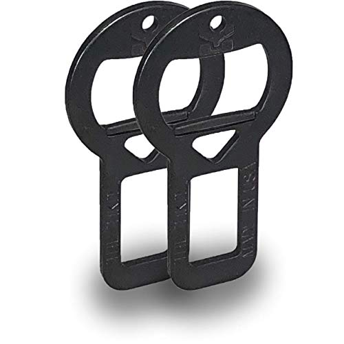 Bottle Opener by Tikit - Attachable Keychain Bottle Opener (Stealth 2-Pack)