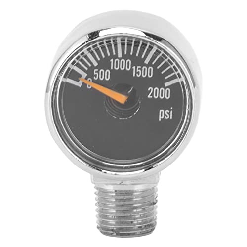 NOENNULL - Manomètre 2000 Psi - Manomètre hydraulique - Filetage NPT 1/8 NPT - Manomètre de pression d'air - Manomètre de remplissage de cylindre de CO2 pour fûts de gaz CO2