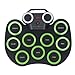 Electric Roll Up Drum, Early Learning MIDI Practice Drum Pad for Holiday (Green)