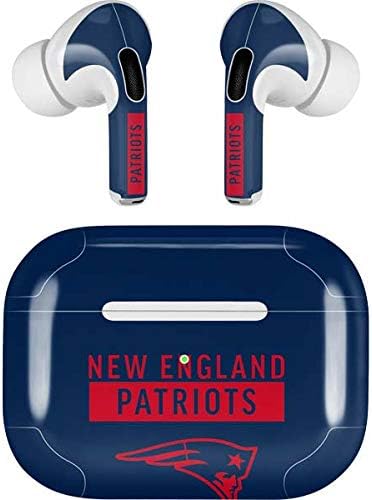Skinit Decal Audio Skin Compatible with Apple AirPods Pro - Officially Licensed NFL New England Patriots Blue Performance Series Design