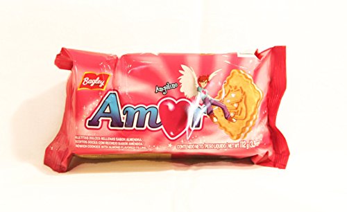 Galletitas AMOR de BAGLEY. Galletitas Dulces rellenas sabor a almendras.
