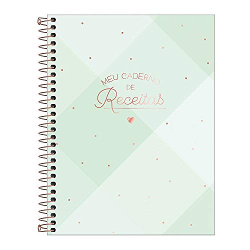 Caderno de Receitas Espiral Capa Dura Soho 90 Gramas 80 Folhas, Cores Sortidos