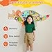 FIIOEOY Dinosaur Activity Wall Busy Board Panels, 11-in-1 Montessori Sensory Wall Panel for Kids, Toddler Learning Activity Center, Perfect for Playroom Daycare Nursery Classroom