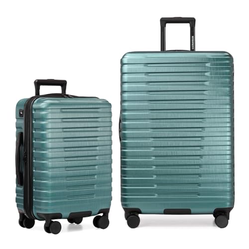 U.S. Traveler Boren Polycarbonate Hardside Rugged Travel Suitcase...