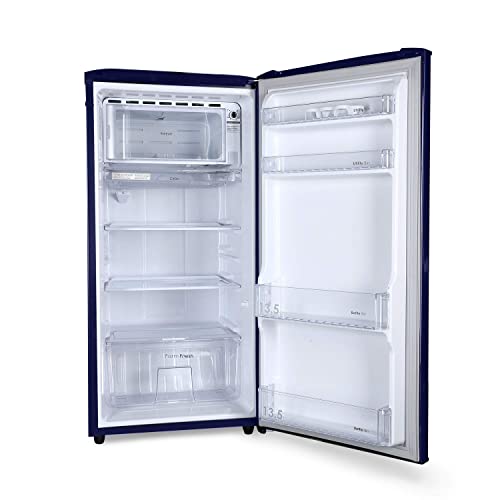 Image of Godrej 192 L 5 Star Inverter Direct-Cool Single Door Refrigerator (RD EDGENEO 207E 53 THI ZN BL, Zen Blue, Farm freshness upto 24 days, 2022 Model), Free 1 Year Extended warranty