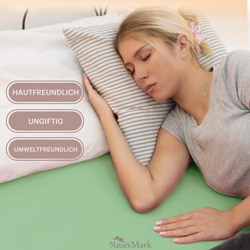 NatureMark 2er Pack Jersey Spannbettlaken Spannbetttuch 100% Baumwolle MARKENQUALITÄT ÖKOTEX Standard 100 120 x 200 cm |