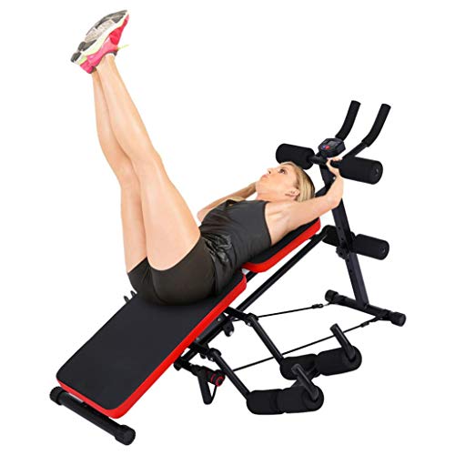 8 IN 1 Abdominal Trainers Push Ups Workout Beauty Waist Machine Height Adjustable Trainer Sit-up Exerciser for Home Gym,Dumbbell Bench