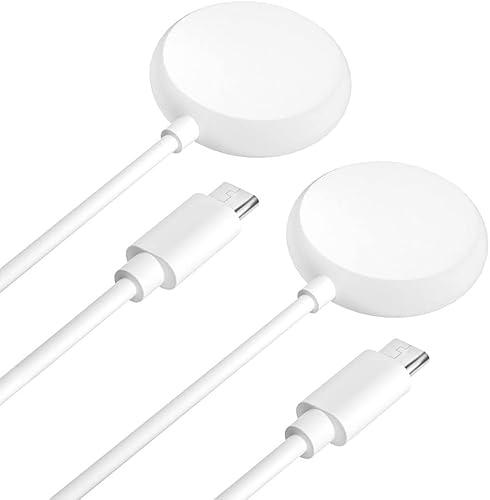 Paquete de 2 Sankel compatible con cargador de Google Pixel Watch base de carga USB C de repuesto magnética para Pixel Watch accesorios de soporte