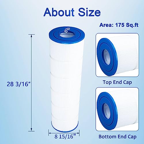 PELLUCID Pool Filter Compatible with Hayward CX1750RE, C1750, PLEATCO PA175, Unicel C-8417, Filbur FC-1294, Sta-Rite PXC175, Easy to Clean and Reuse, Advanced Filtration System for Long Life