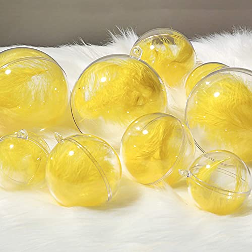 Zhmtang Diy Clear Plastic Christmas Fillable Balls, Acrylic Clear Plastic Ornaments Ball For Wedding, Party Decor (3.14''/80Mm) #TOP4
