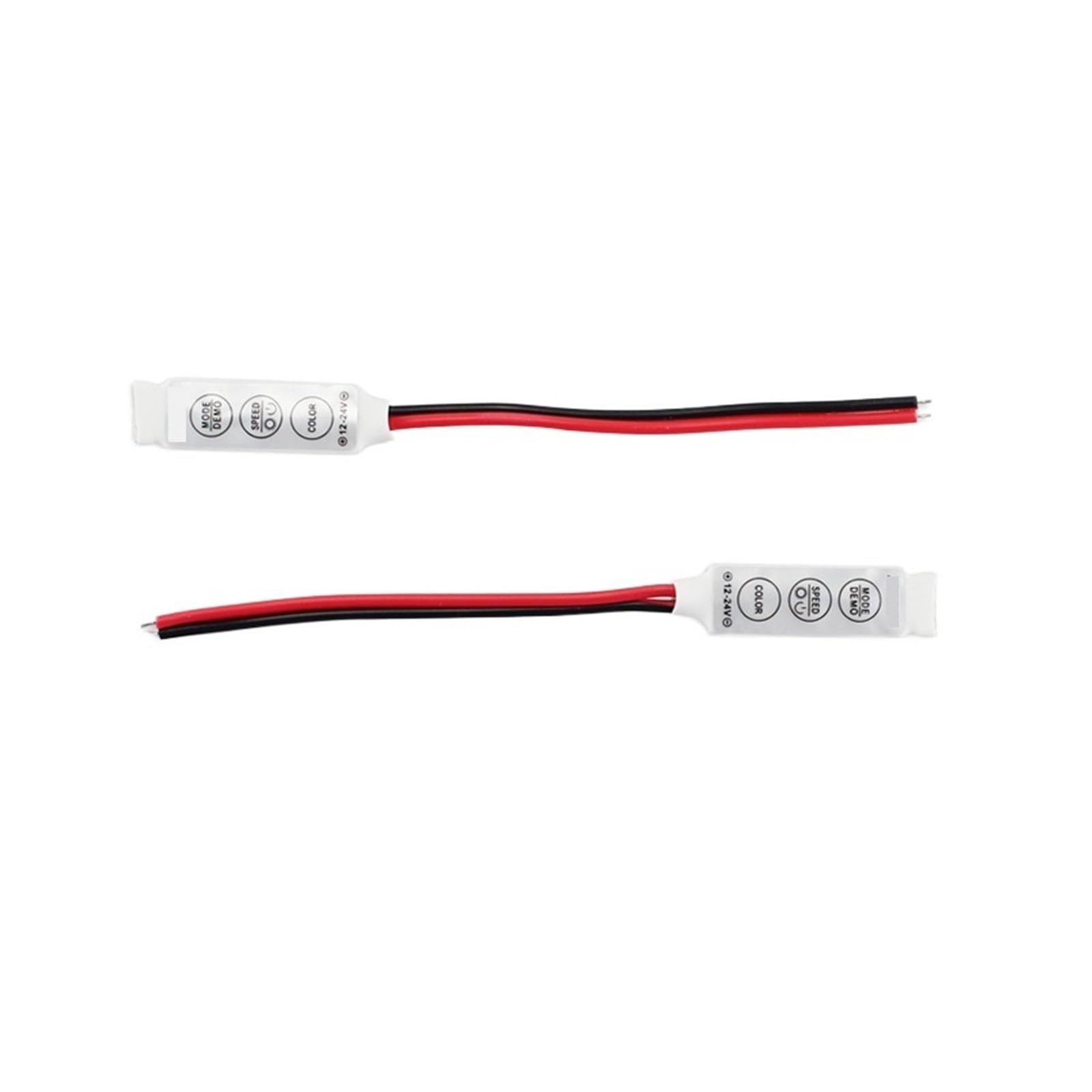 Controlador LED manual RGB para tiras de luz 5050 con módulo atenuador de 3 botones