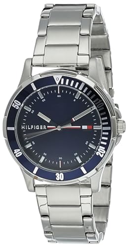 Tommy Hilfiger Reloj Analógico para Chicos de Cuarzo con Correa en Acero Inoxidable 1720018