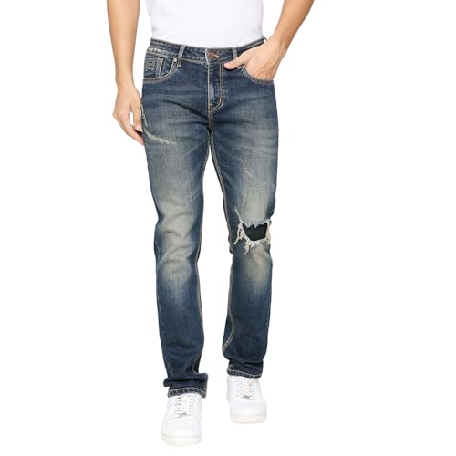 Image of Being Human Black Slim Straight Fit Men's Denims Clothing