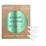 APRICOT® Hyaluron Gesicht Pads smooth criminal – Gesichts Antifaltenpflaster, 30x wiederverwendbare Anti Aging Facial Patches aus Silikon, bei Stirnfalten und Zornesfalten, Made in Germany